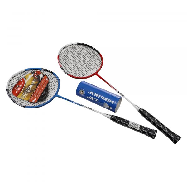 Jorex Badminton Racket (2Pcs) Red/Blu Jbd9103A