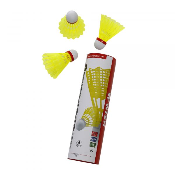 Nylon Shuttlecock 6 Pcs Red Speed Af - 6000 Yellow?