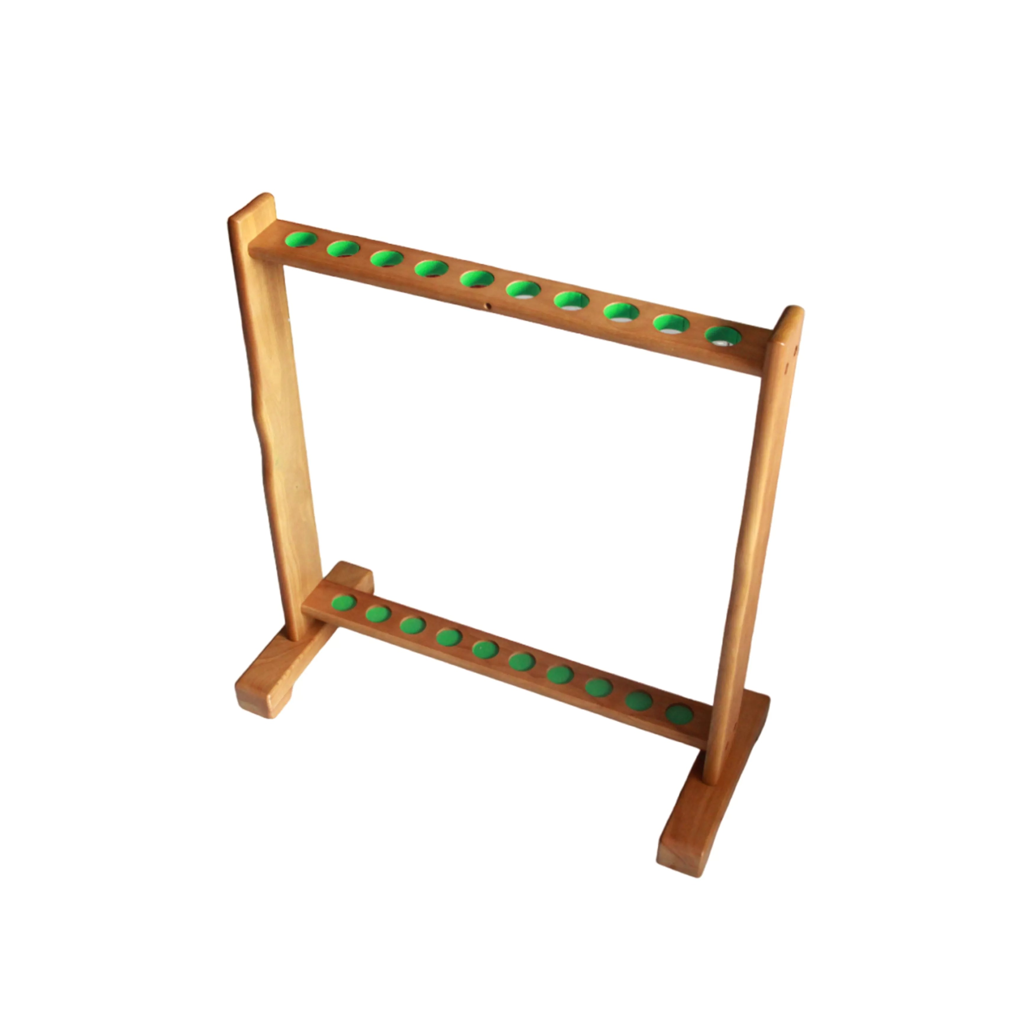 10 Hole Oak Floor Rack 46525