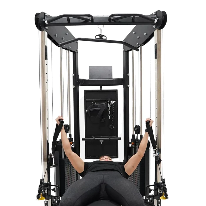 Force USA F100 Pin Loaded Multi Functional Trainer (Includes 15kg Olympic Barbell)