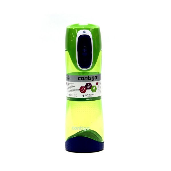 Leak proof Auto-Seal Contigo Swish Water Bottle 500ML Cobal 1000-0236