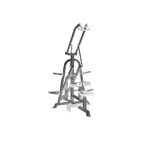 Body Solid pulldown machine has durable double-stitched upholstery and dual-axis diverging arm movement