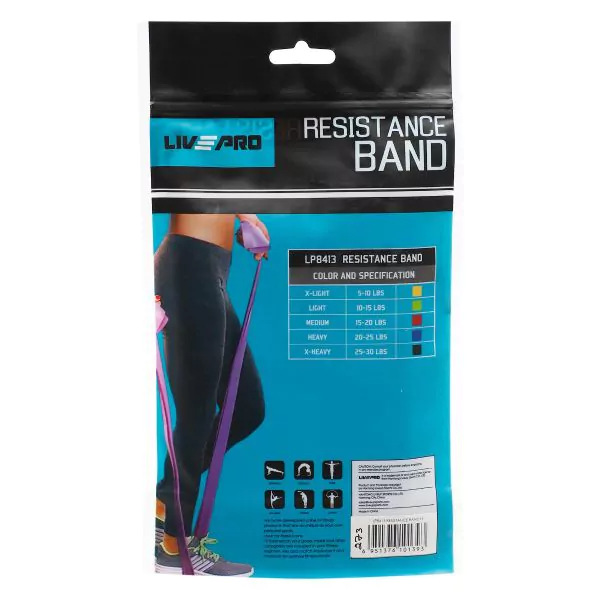 Resistance Bands Lp8413 - H Blue H - 2000X150X0.6Mm(20Lbs)