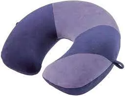 Soft Memory Foam Travel Pillow - Adjustable Features, Velvet Made