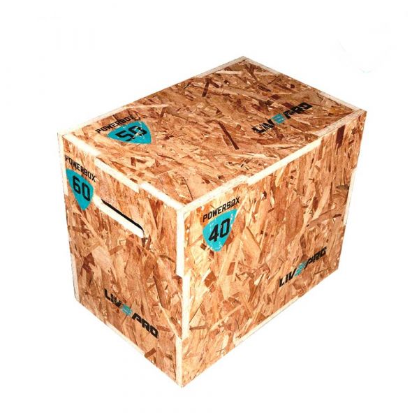 3 In 1 Wood Plyo Box 40*50*60Cm Lp8150