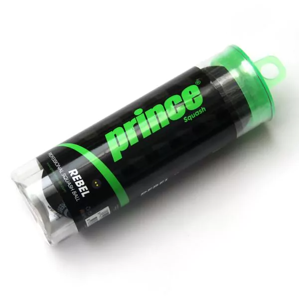 Prince Squash Balls- Rebel Double Yellow 3B Tube