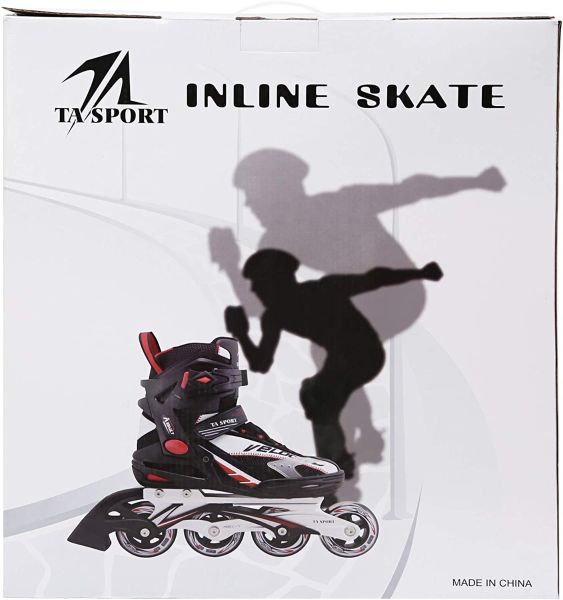 Inline roller Skate Pw-150Ad Red Alum Frame