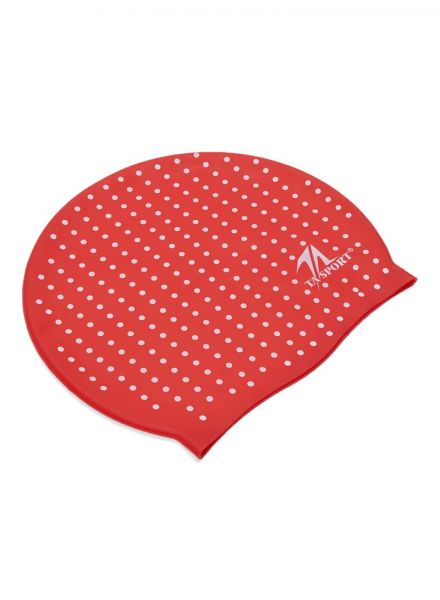 Swimming Cap ADULT SILICONE CAP-300 RED (Brand : Ta Sport)