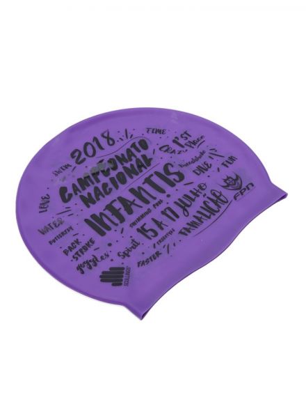 Swimming Cap  ADULT SILICONE CAP-400 PURPLE (Brand : Ta Sport)