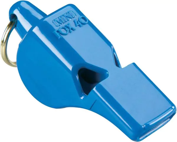 Fox 40 Whistle Mini Safety W/Linyar 9803-0508 Blue