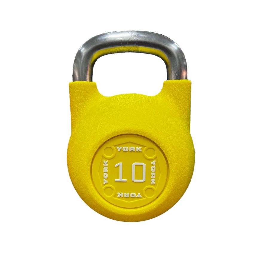 York Pu Competition Kettlebell 10Kg Yellow Db2184