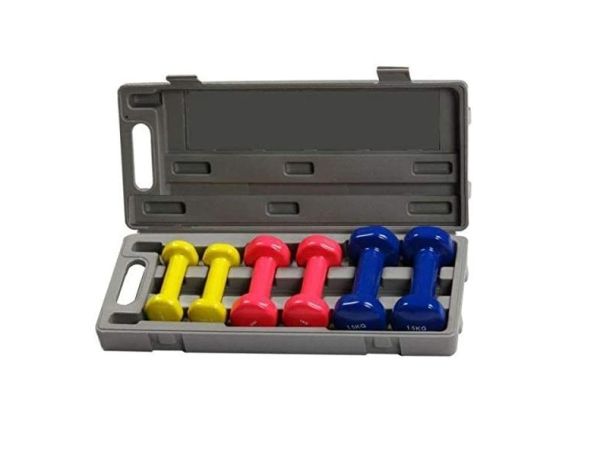 Dumbbell Set W-087 6Kg(0.5Kg,1Kg,1.5Kgx2=6Pcs) Pvc