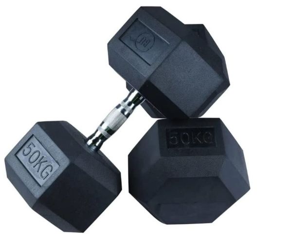 Rubber Hex Dumbbell Db139 50Kg