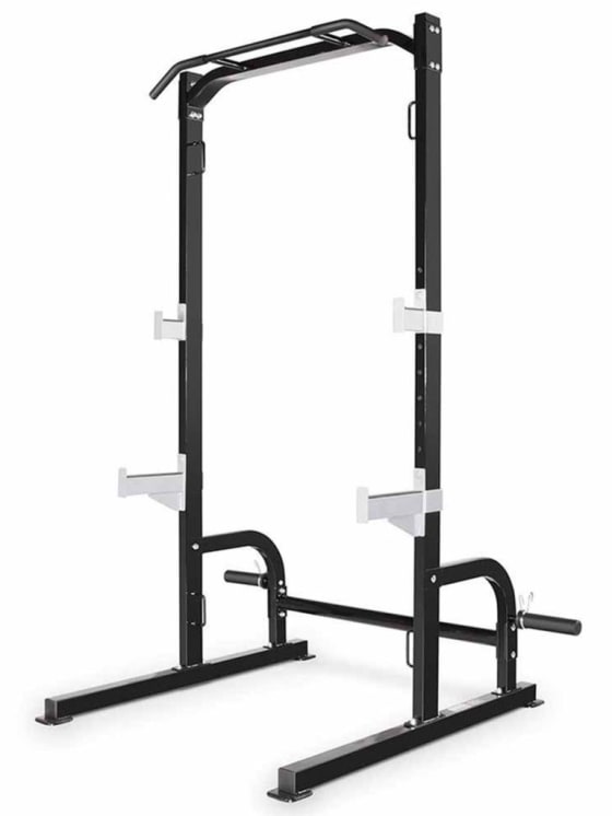 Marcy Olympic Cage Home Gym System Multifunction Squat Rack, Customizable Training Station -8117, One Size