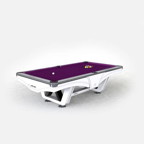 9ft Riley Ray Tournament American Pool Table White/Purple