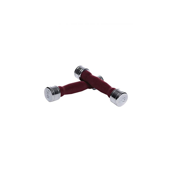 Chromed Dumbell 1 Kg 10510 Colour Tufted Handle