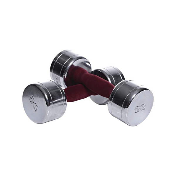 Chromed Dumbell 5 Kg 10510 Colour Tufted Handle