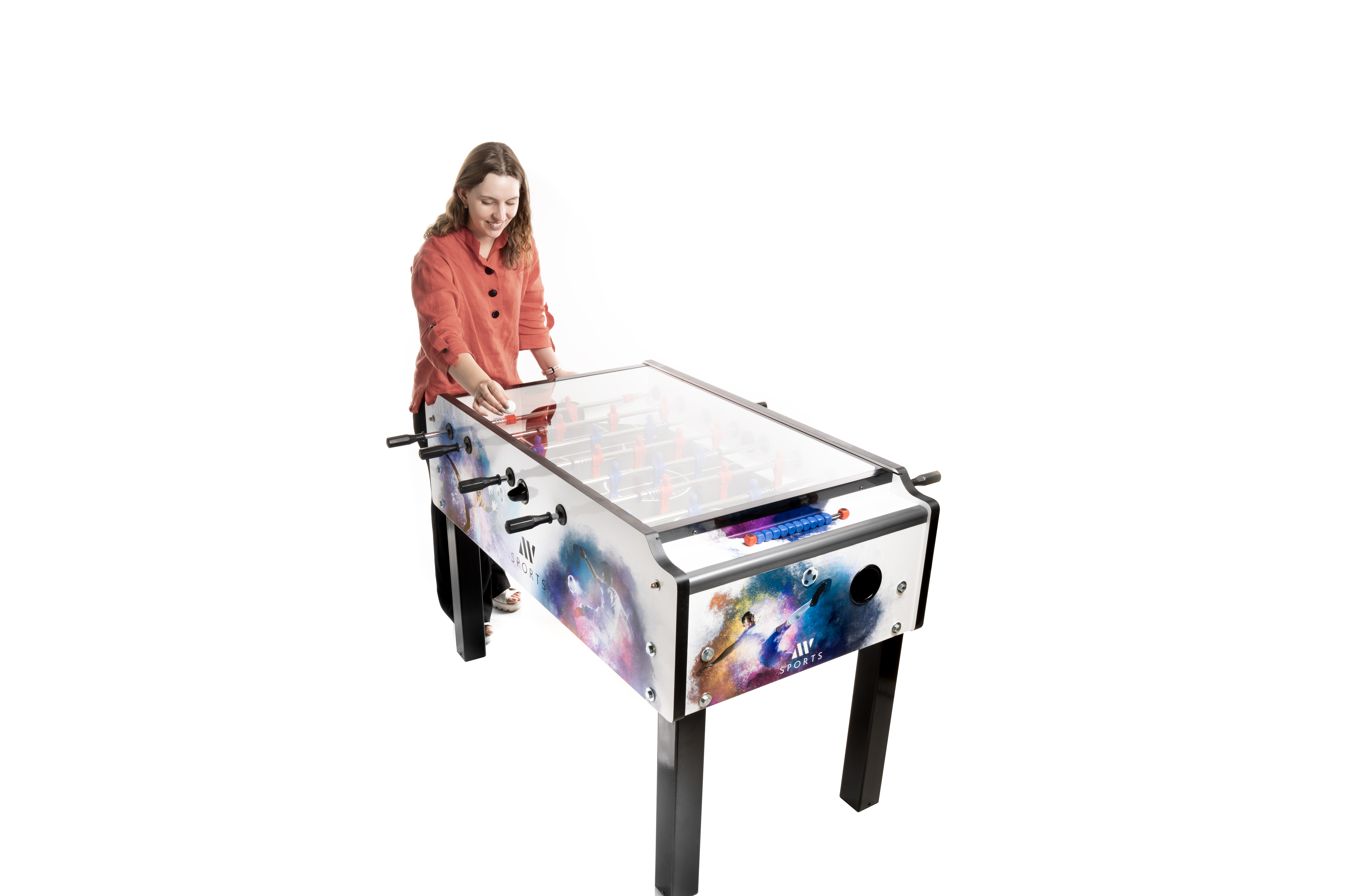 Foosball Table – Hobby Model (glass-covered)