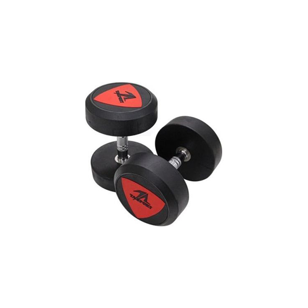Deluxe Rubber Dumbbell  10Kg Ls2023 Black