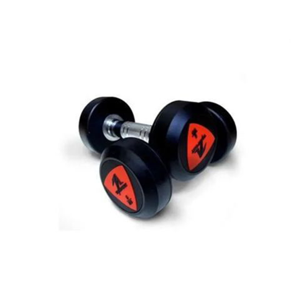 Deluxe Rubber Dumbbell 25.0Kg Ls2023 Black