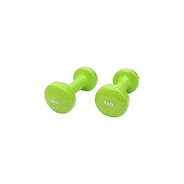 Dumbbells Liveup Vinyl Dumbbell Classical Head 4Kg*2 Green Ls2001