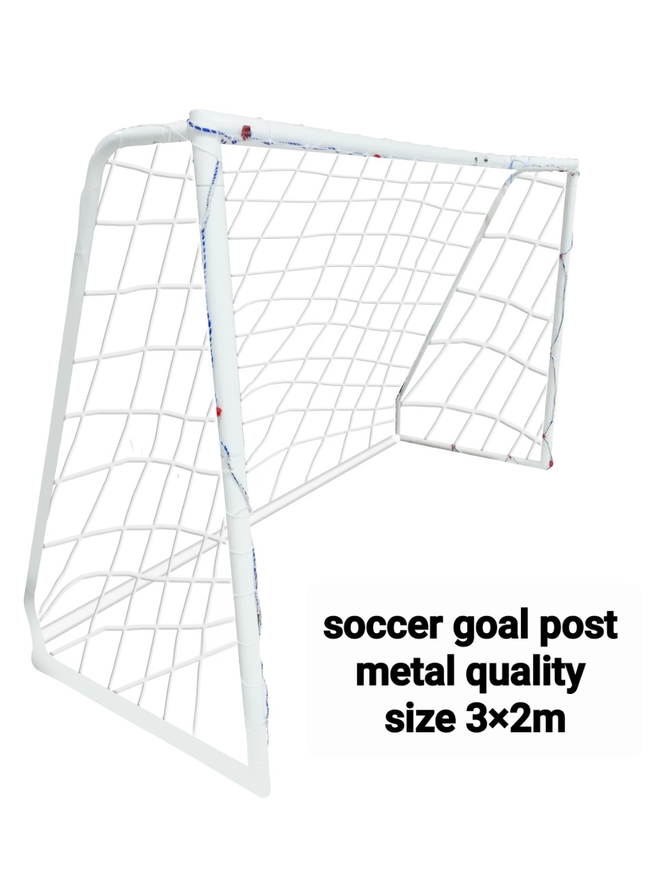Soccer Goal post 3×2m quality Metal set 2pces