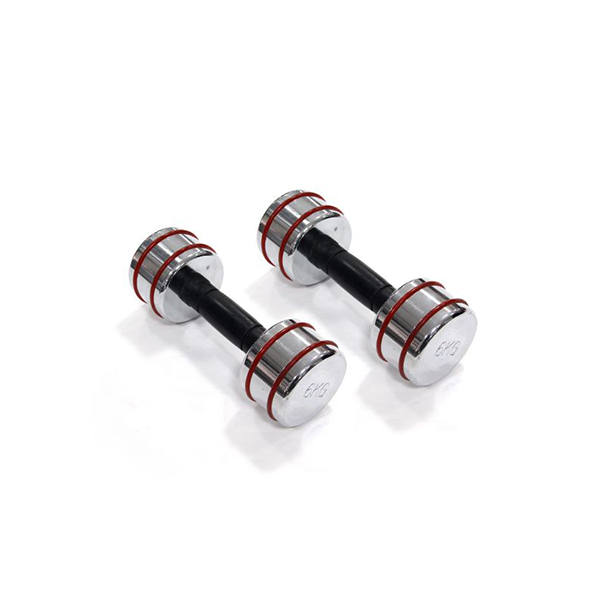 Ir92021 6Kg Steel Chromed Dumbbells
