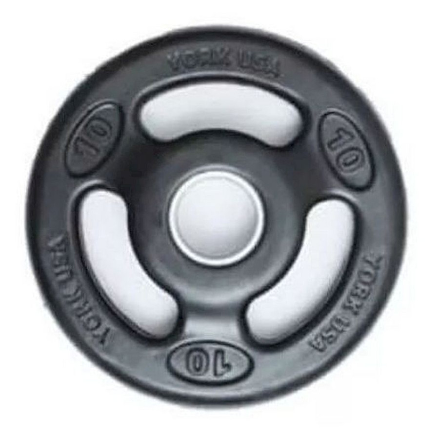 York Weight Plate 10Lb Rubber Iso - Grip 29022