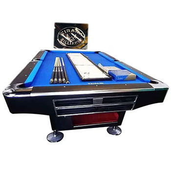 Pool Table with Ball Return System Wiraka 9 Foot Queen Size