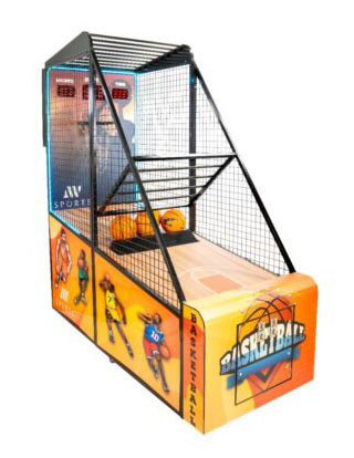 Basket ball game coins operating machine