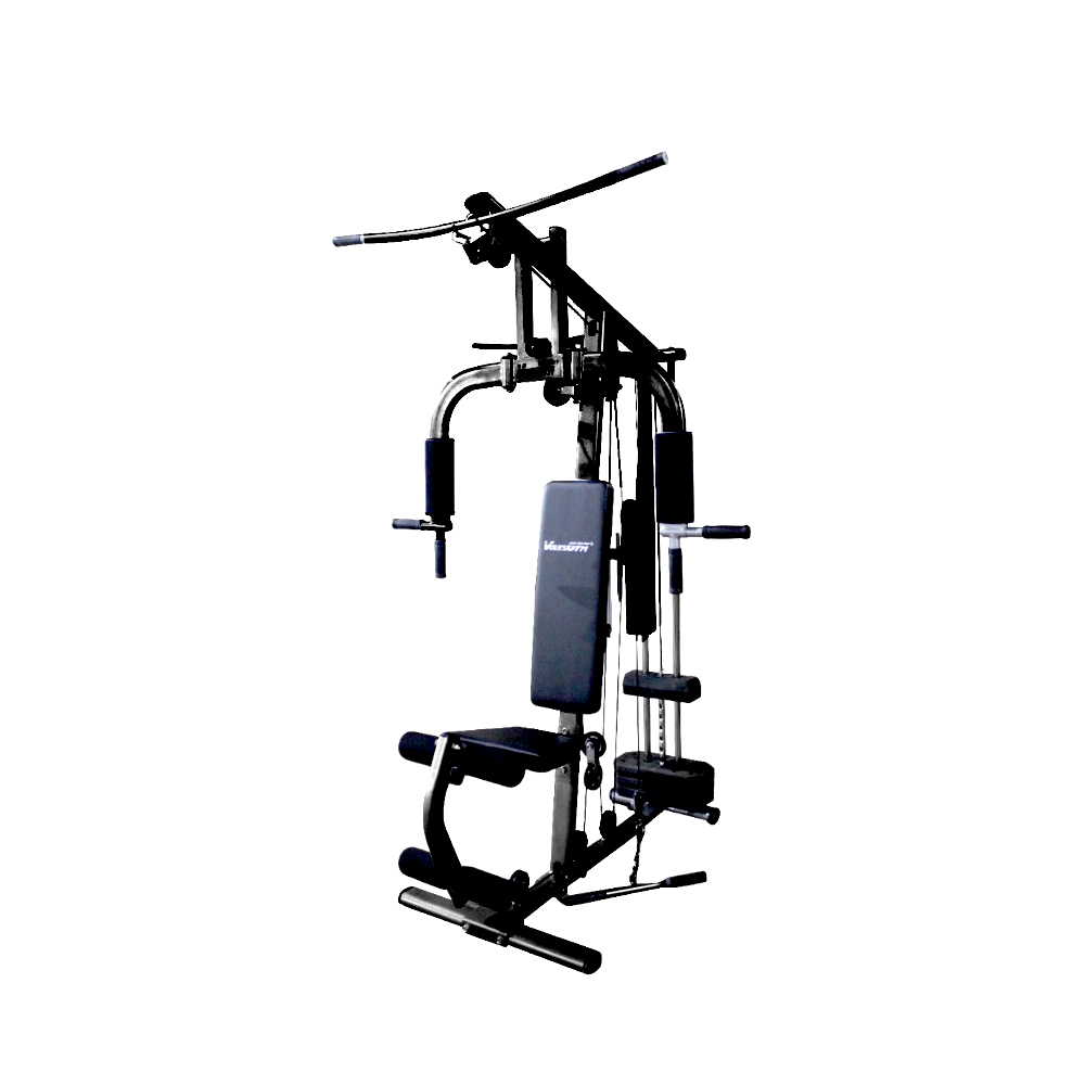 VG Home Gym with Weight Stack 100 lbs, Black