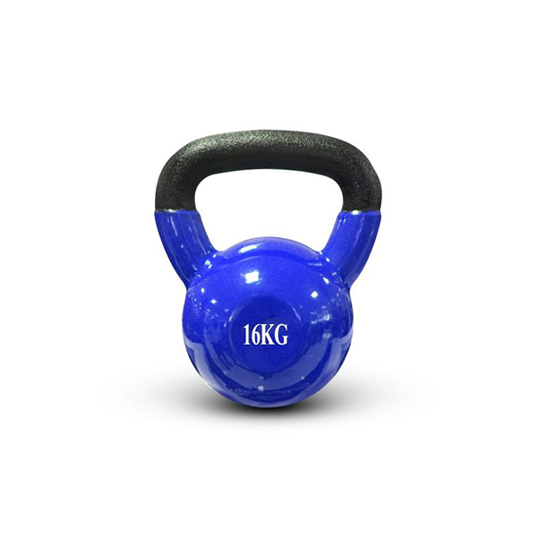 Vinyl Kettlebell 16Kg Comfort Grip Wide Handle Zkb5
