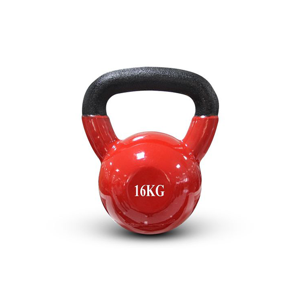 Vinyl Kettlebell 16Kg Comfort Grip Wide Handle Zkb5