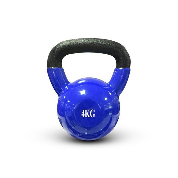 Vinyl Kettlebell 4Kg Comfort Grip Wide Handle Zkb5