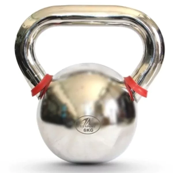 TA Sports Chrome Kettlebell 4Kg to 24kg Silver