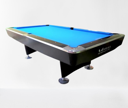 9ft Wiraka Queen Commercial Billiard Table/Black Finishing