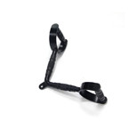 V Bar Cable Row Handle with Durable rubber hand grips 45X55X25Cm Sj7022 Black color