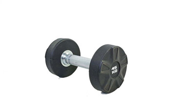 York Cpu Urethane Dumbbell Db6112 50Kg Black