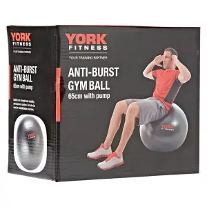 Anti - Burst Gym Ball 65Cm With Pump 65Cm (Brand : York Fitness)