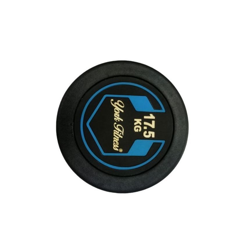 Round Rubber Dumbbell 17.5Kg Dzlg12 York