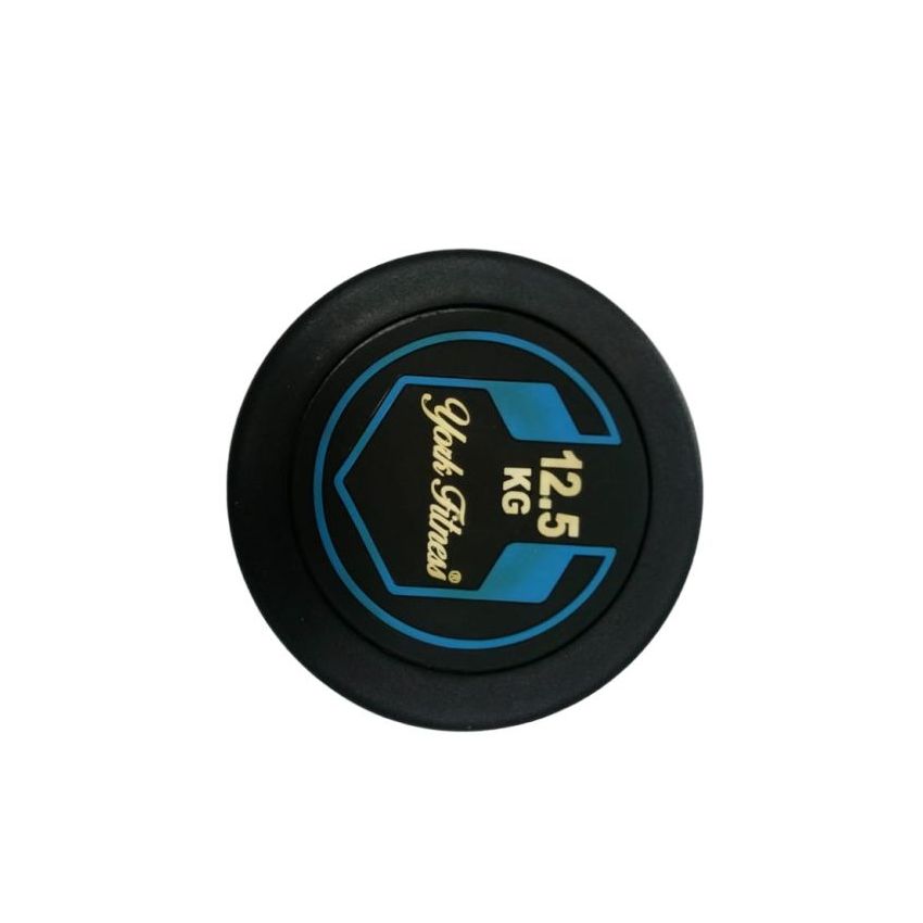 Round Rubber Dumbbell 12.5Kg Dzlg12 York