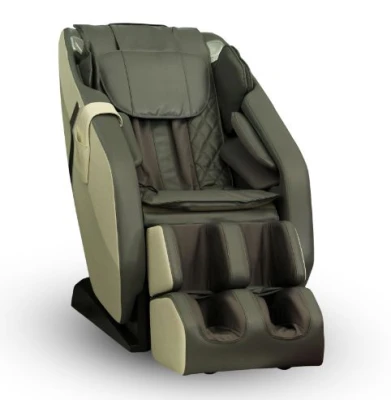 MASSAGE CHAIR RK1903  GREY / BLACK LEATHER [ special offer]