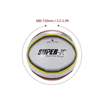 Super - K 2# Machine Stitched Pvc Soccer Ball Ylw Avs022B (Brand : Jorex)